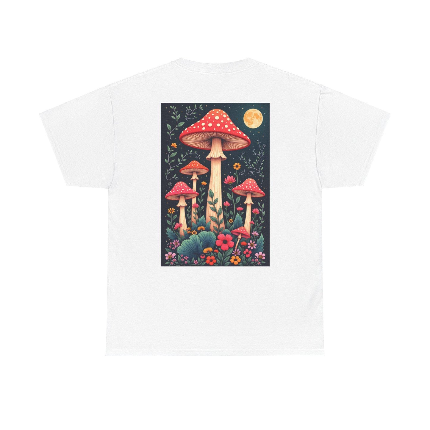 Mush-Love Collection T-shirt - Unique Mushroom Design - Unisex, Soft Cotton Tee - Nature-Inspired, Boho, Fungi Fashion - Casual Wear