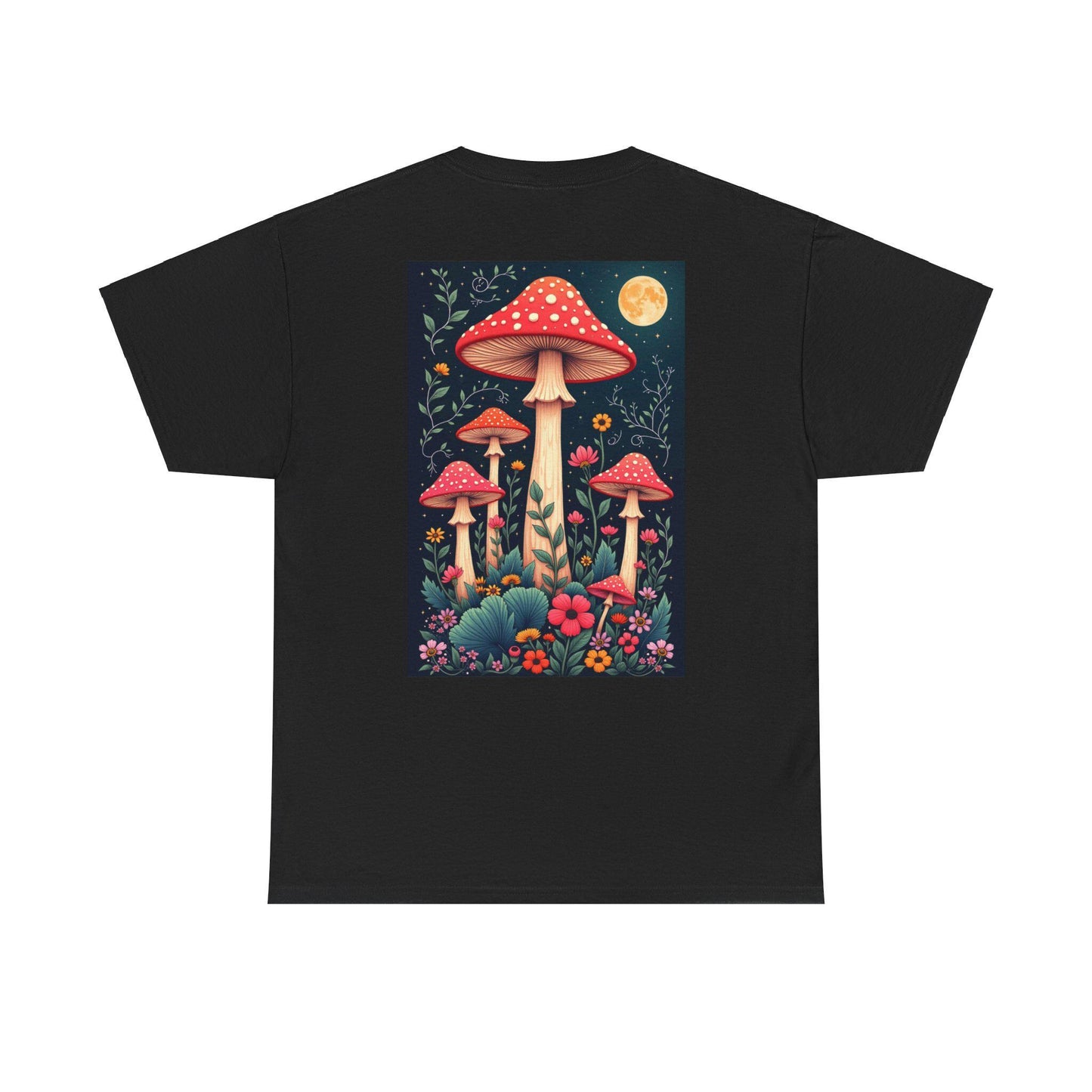 Mush-Love Collection T-shirt - Unique Mushroom Design - Unisex, Soft Cotton Tee - Nature-Inspired, Boho, Fungi Fashion - Casual Wear