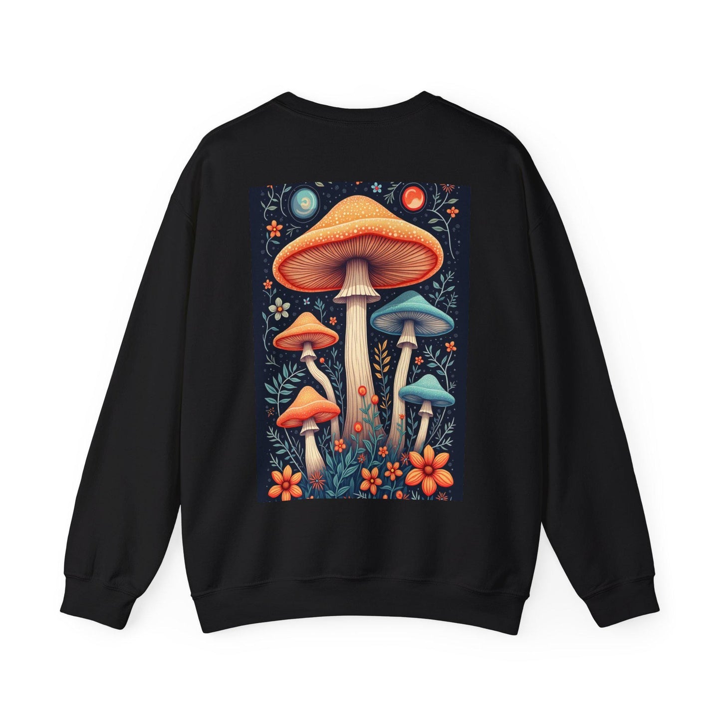 Mush-Love Collection Jumper - Unisex Heavy Blend Crew Neck - Unique Mushroom Design - Cozy Sweatshirt - Perfect Gift for Mushroom Lovers