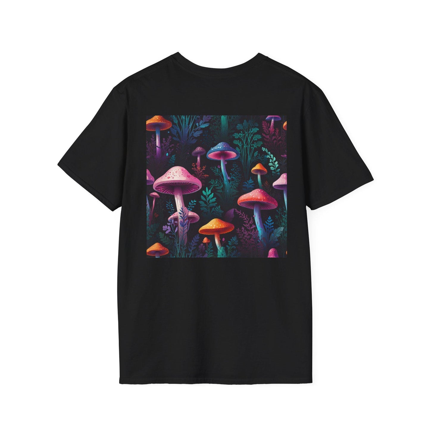 Mush-Love Collection Flow Tee - Premium Organic Cotton Mushroom Design T-Shirt | Unisex, Relaxed Fit | Nature-Inspired, Psychedelic