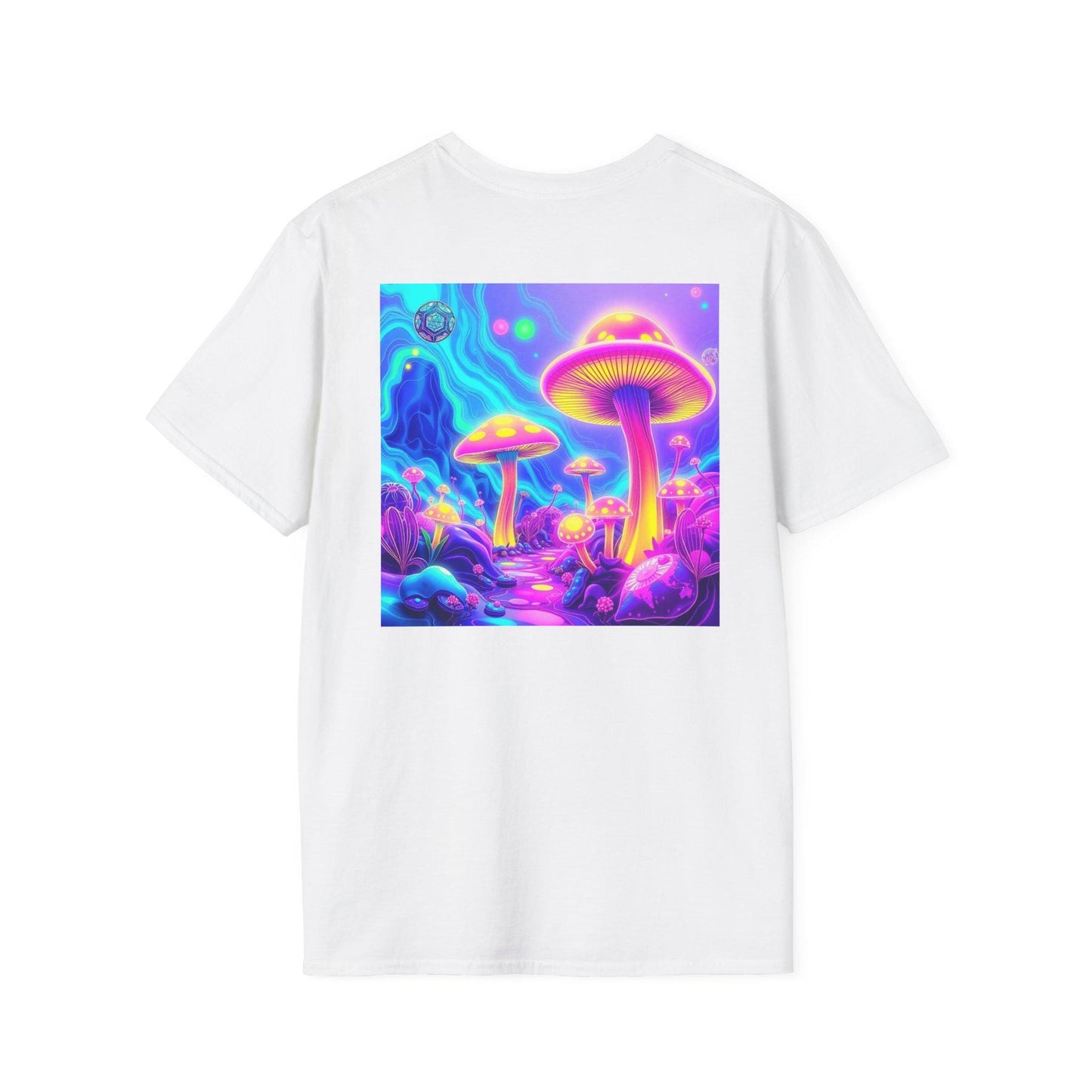 Mush-Love Collection The Light Tee - Vibrant Mushroom Design T-Shirt | Unisex Organic Cotton | Eco-Friendly, Nature-Inspired