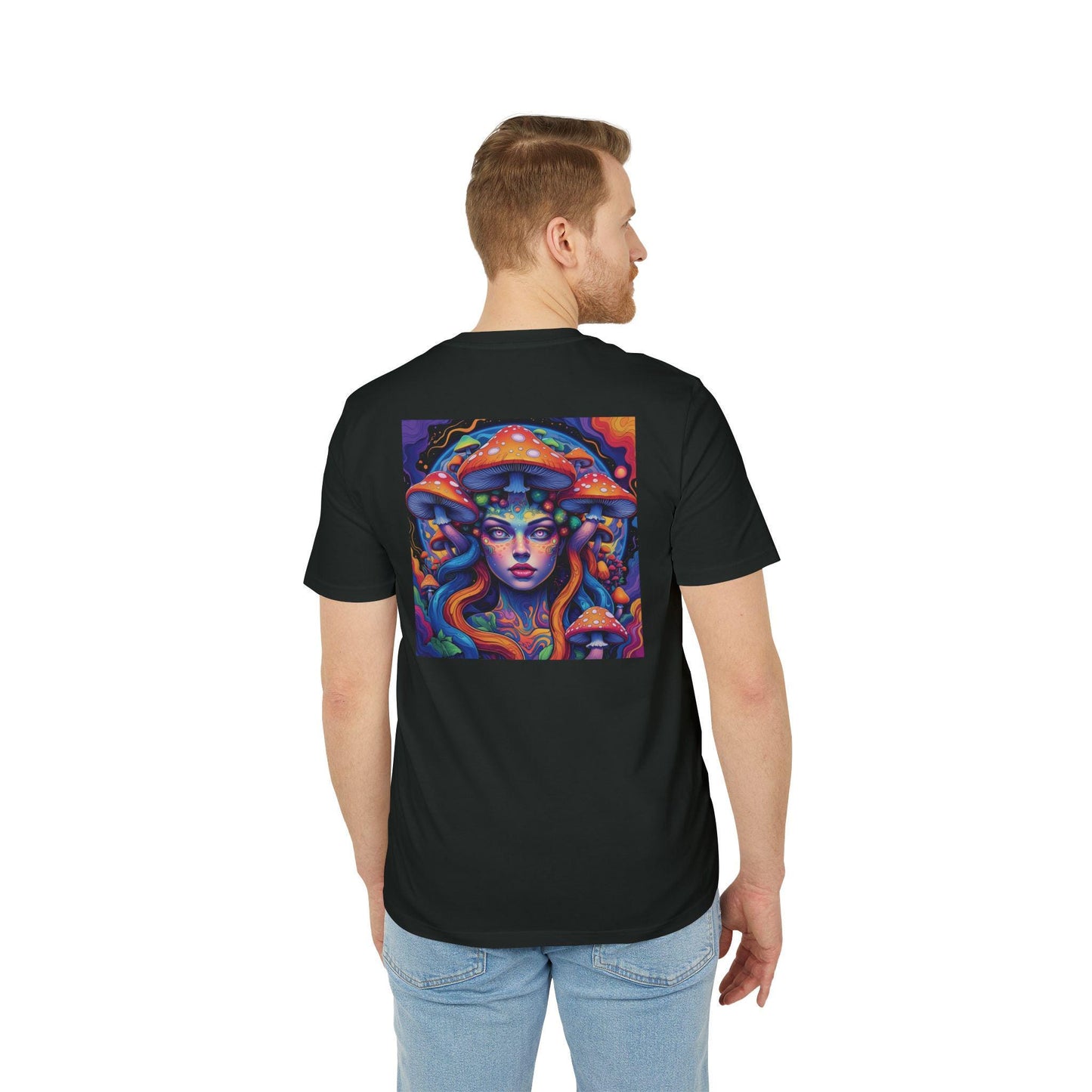 Medusa T-shirt - Mushroom Inspired Mythical Art, Psychedelic Medusa Design, Unisex Mushroom Shirt, Unique Nature-Inspired Apparel