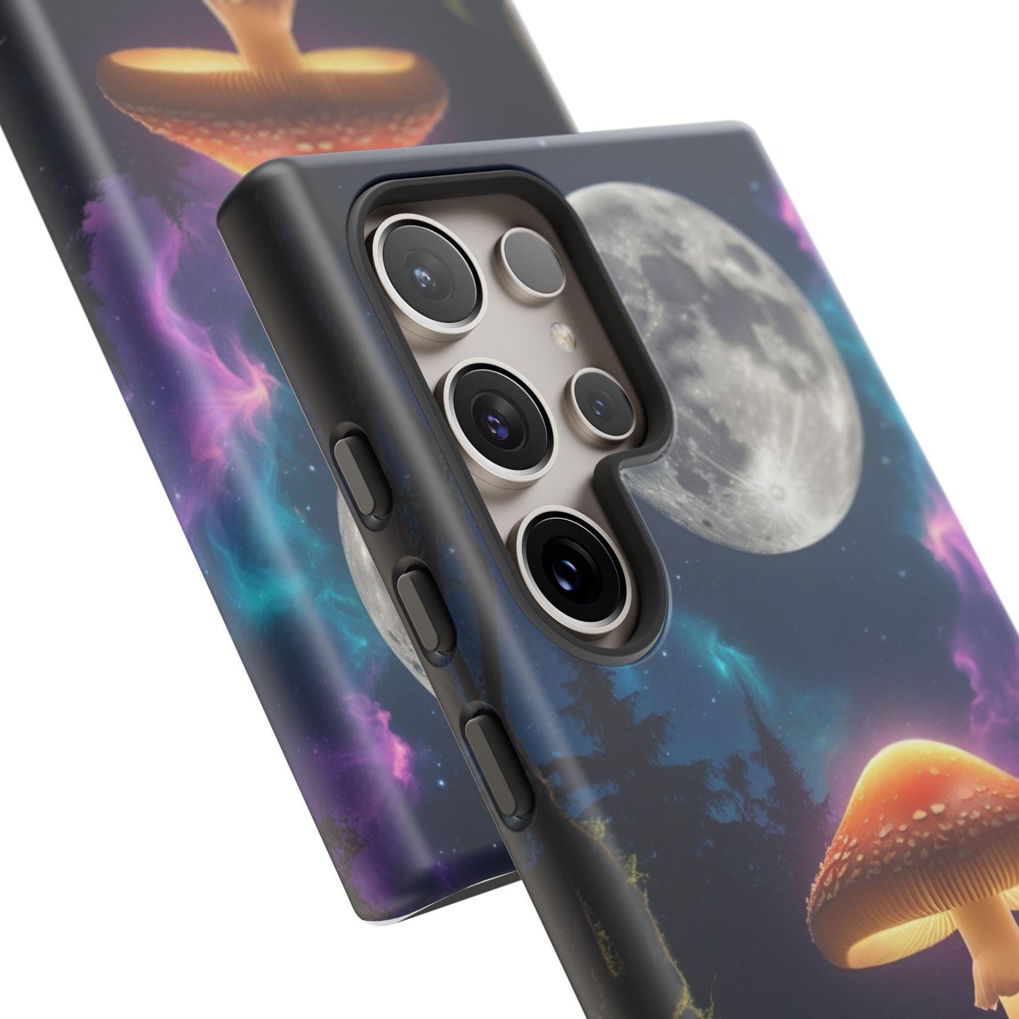 Moonlit Mushroom Tough Case for Samsung S25S24 | Enchanted Forest Design, Celestial Mushroom, Unique Phone case, Magical Forest Phone Case