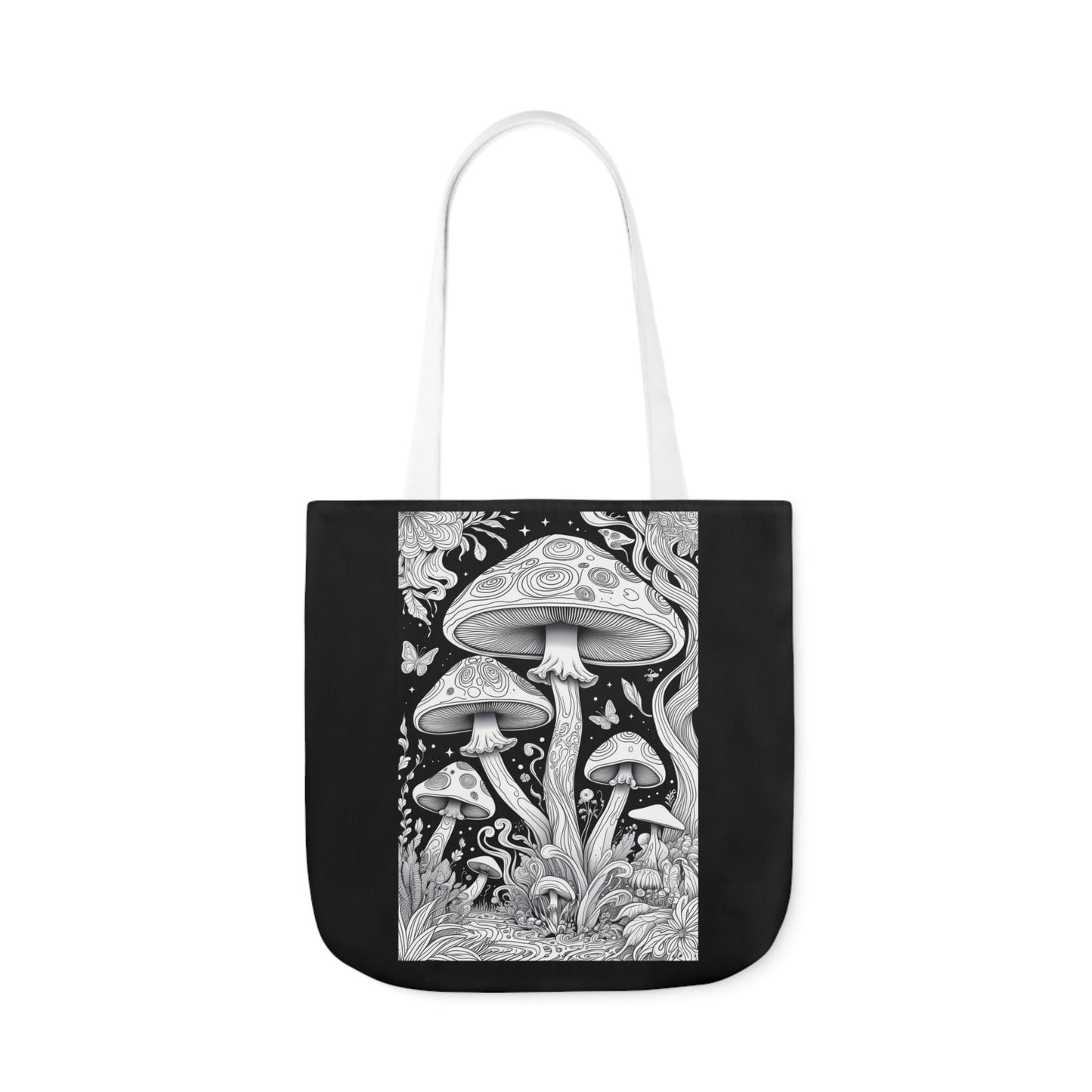 Mushroom Mindscapes Tote Bag - Psychedelic Mushroom Design, Nature-Inspired Eco-Friendly Tote, Colourful Fungi Art, Gift for Mushroom Lovers