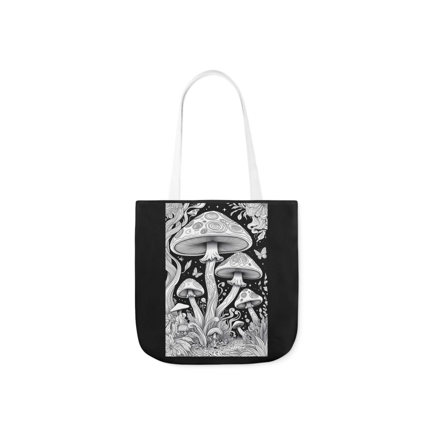 Mushroom Mindscapes Tote Bag - Psychedelic Mushroom Design, Nature-Inspired Eco-Friendly Tote, Colourful Fungi Art, Gift for Mushroom Lovers