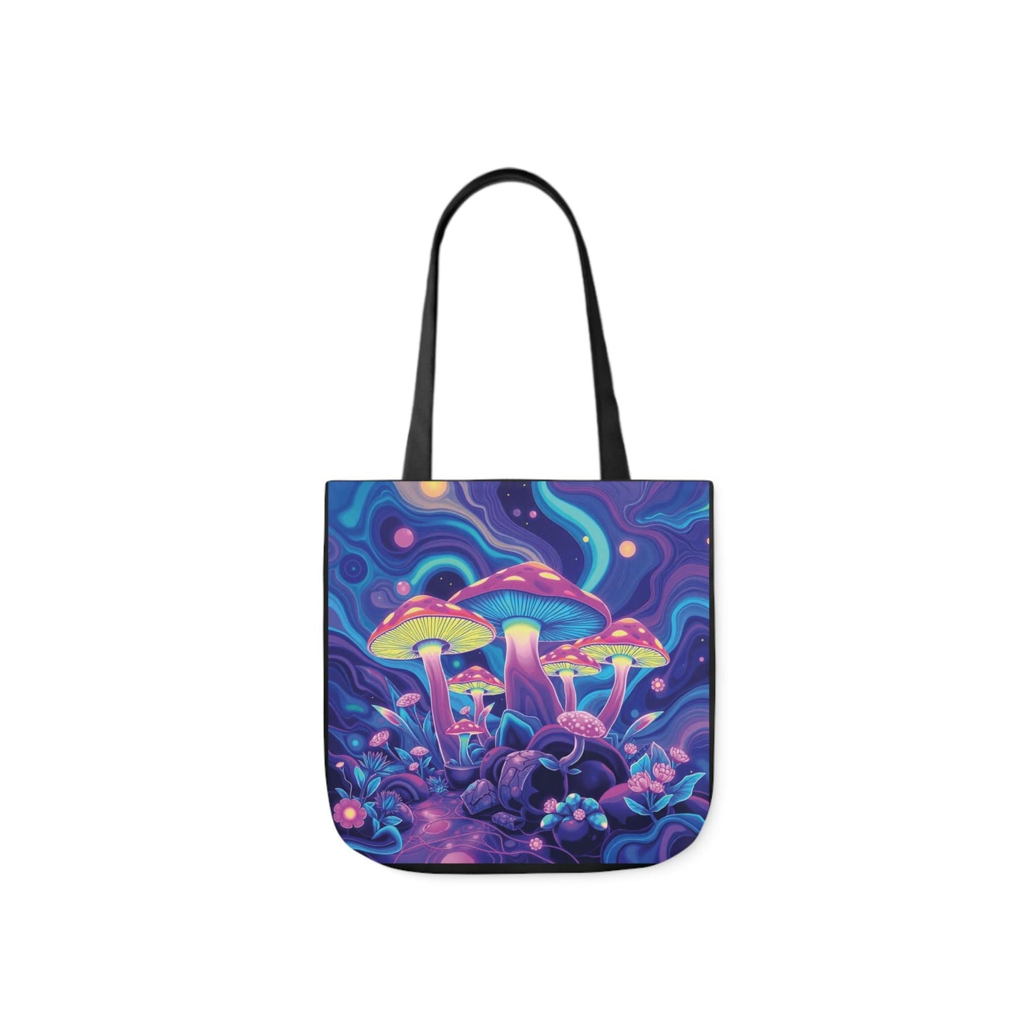 Mushroom Aura Tote Bag | Psychedelic Mushroom Art | Aura and Energy Design | Eco-Friendly Canvas | Trippy & Spiritual Tote