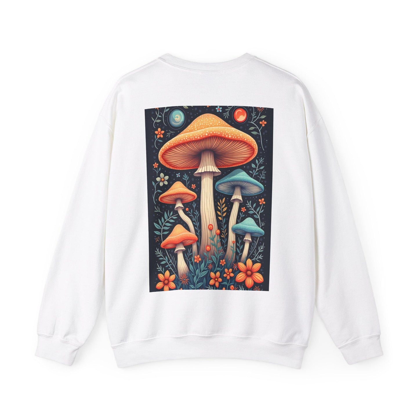 Mush-Love Collection Jumper - Unisex Heavy Blend Crew Neck - Unique Mushroom Design - Cozy Sweatshirt - Perfect Gift for Mushroom Lovers