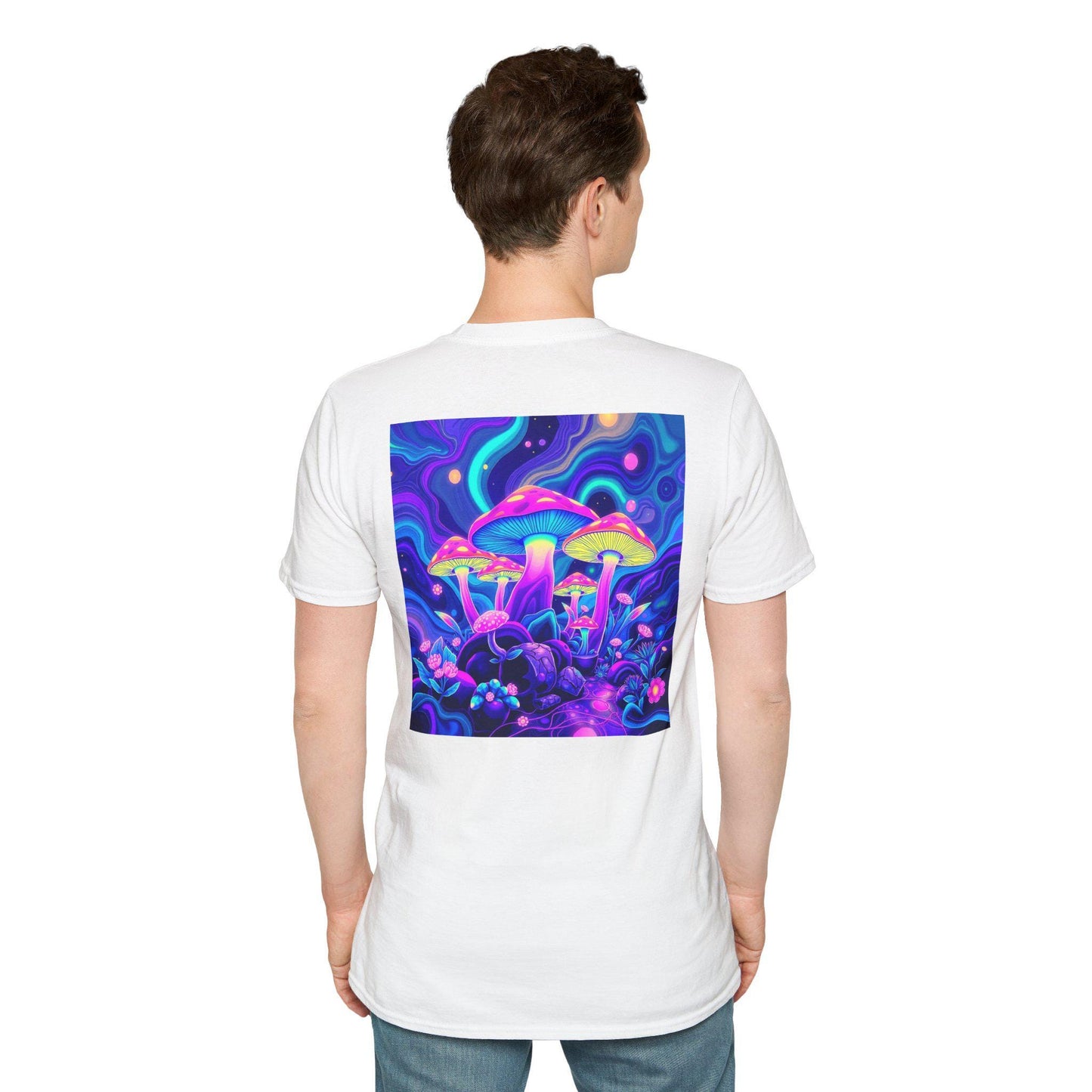 Mush-Love Collection Brightness Tee - Vibrant Mushroom Design T-Shirt | Unisex Organic Cotton | Eco-Friendly, Nature-Inspired