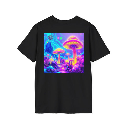 Mush-Love Collection The Light Tee - Vibrant Mushroom Design T-Shirt | Unisex Organic Cotton | Eco-Friendly, Nature-Inspired