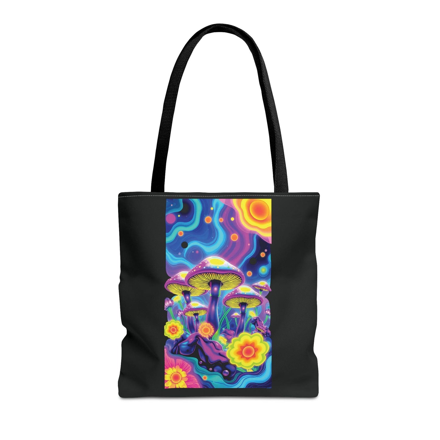 Mush-Love Utopia Tote Bag - Colourful Mushroom Design, Sustainable & Stylish - Mush-Love collection - Mushroom Tote - Mushroom Fashion