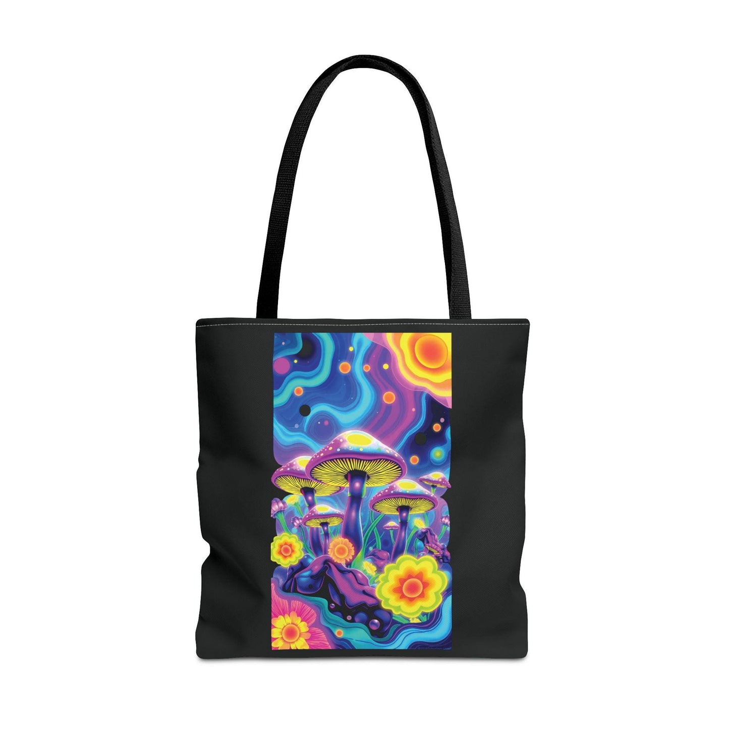 Mush-Love Utopia Tote Bag - Colourful Mushroom Design, Sustainable & Stylish - Mush-Love collection - Mushroom Tote - Mushroom Fashion