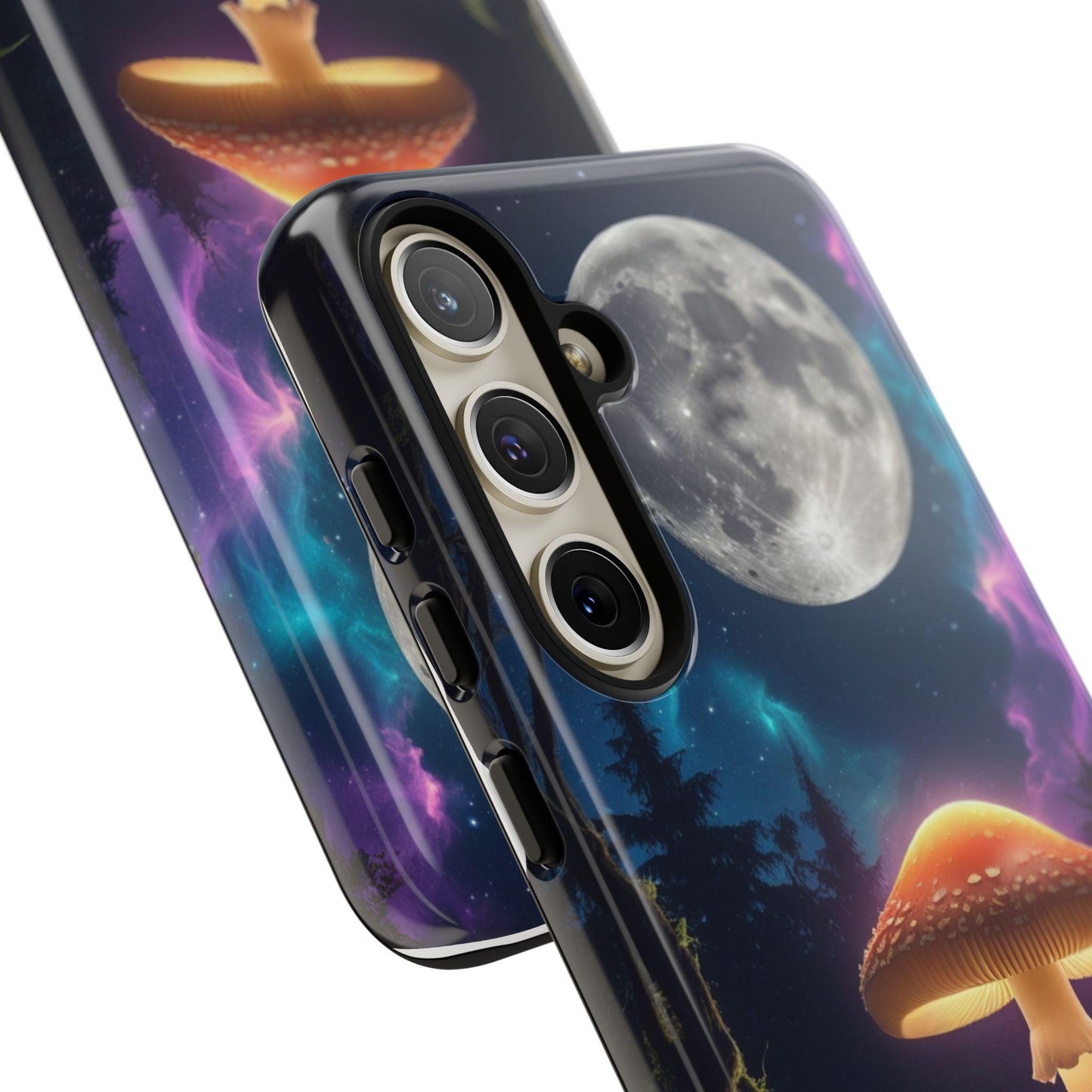 Moonlit Mushroom Tough Case for Samsung S25S24 | Enchanted Forest Design, Celestial Mushroom, Unique Phone case, Magical Forest Phone Case